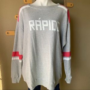 Wildfox Rapido Roadtrip Sweat Shirt Small